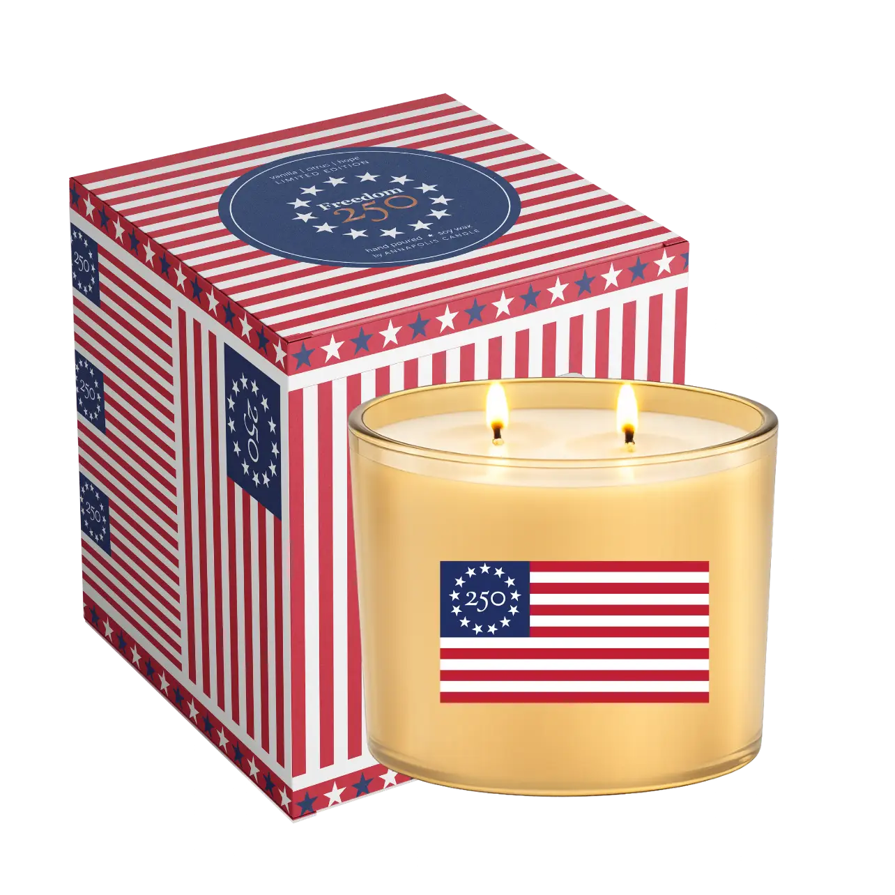 Betsy Ross - Freedom 250 Limited Edition 2-Wick Candle