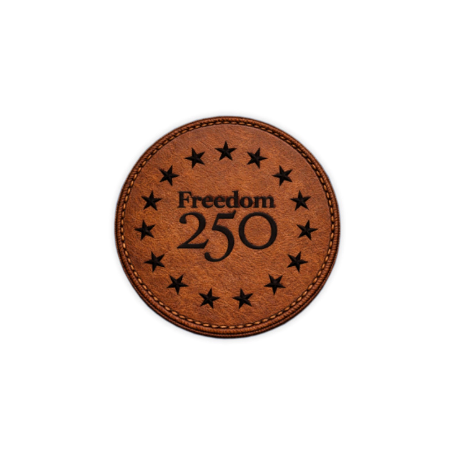 A Common Thread Leather Icon Logo Patch