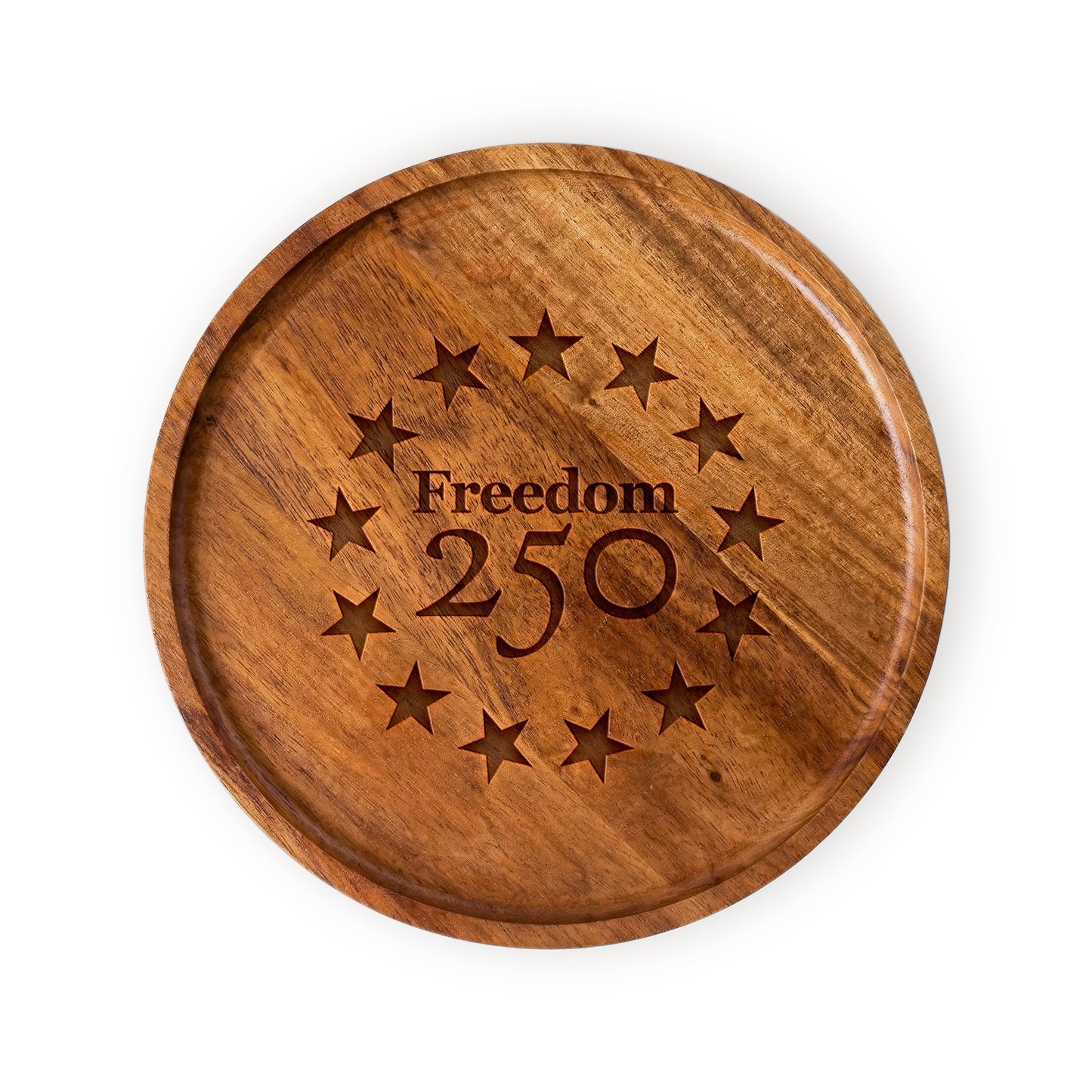 Catch All Icon Logo 8" Wood Tray