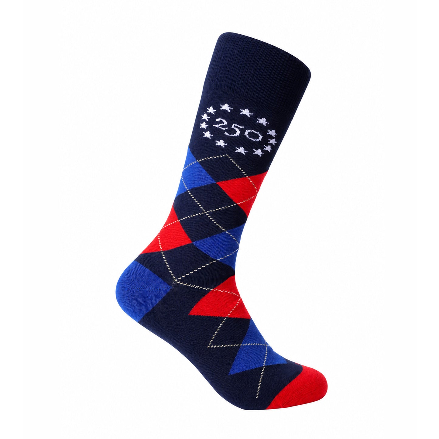 Heritage Argyle Socks, Navy