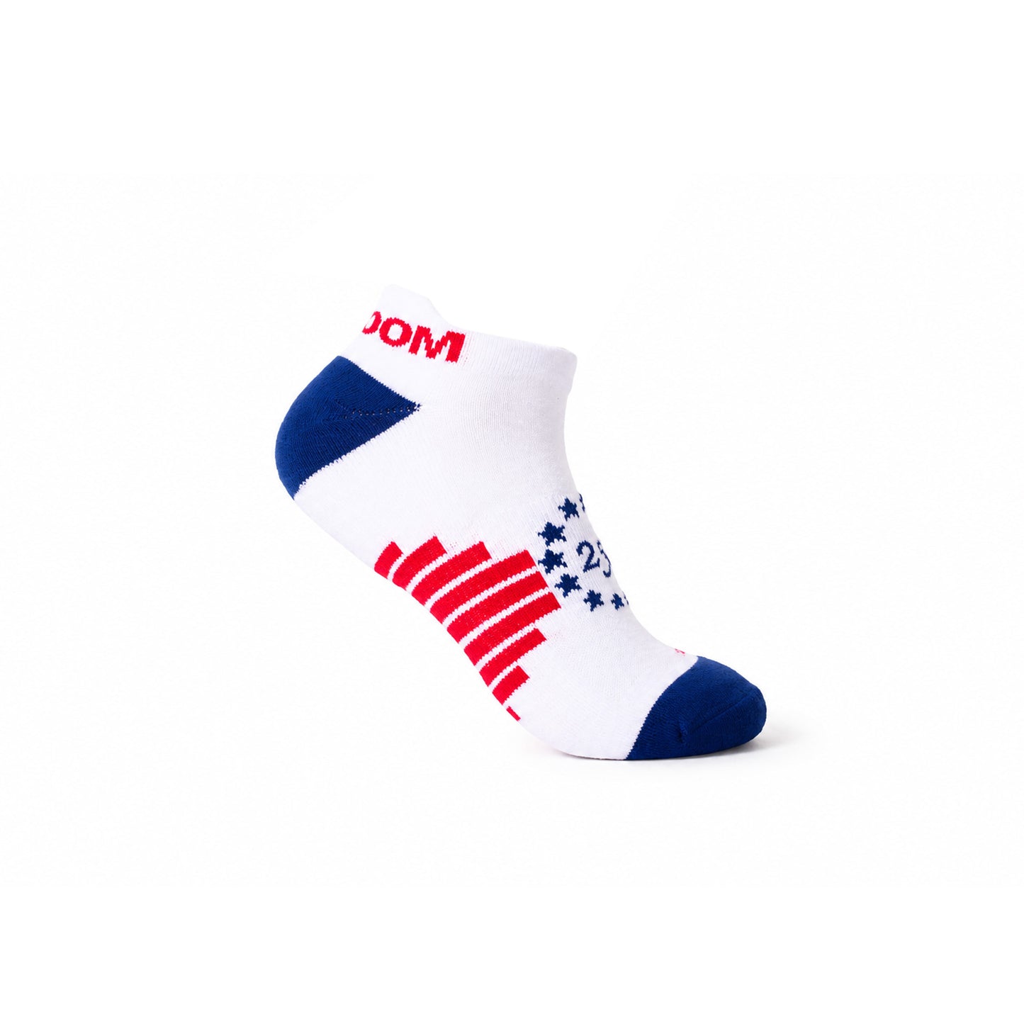 Union Pace Ankle Socks, White/Royal