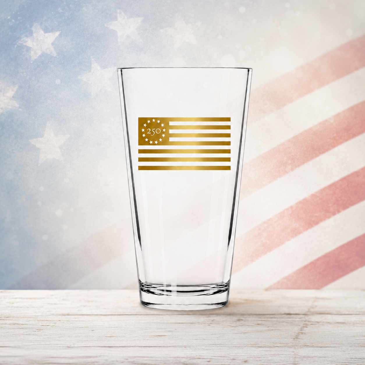 Freedom 250 Betsy Ross Pint Glass