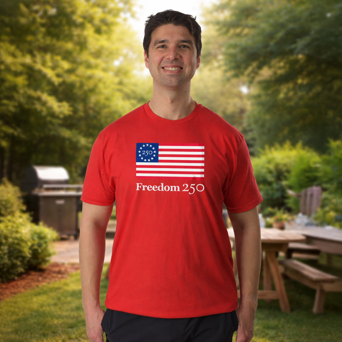 Official Freedom 250 Red Tee