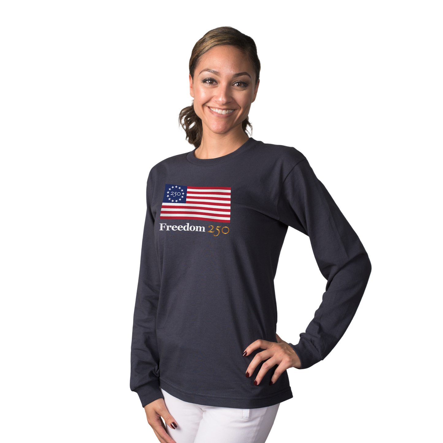 Freedom 250 Unisex Navy Long Sleeve Tee