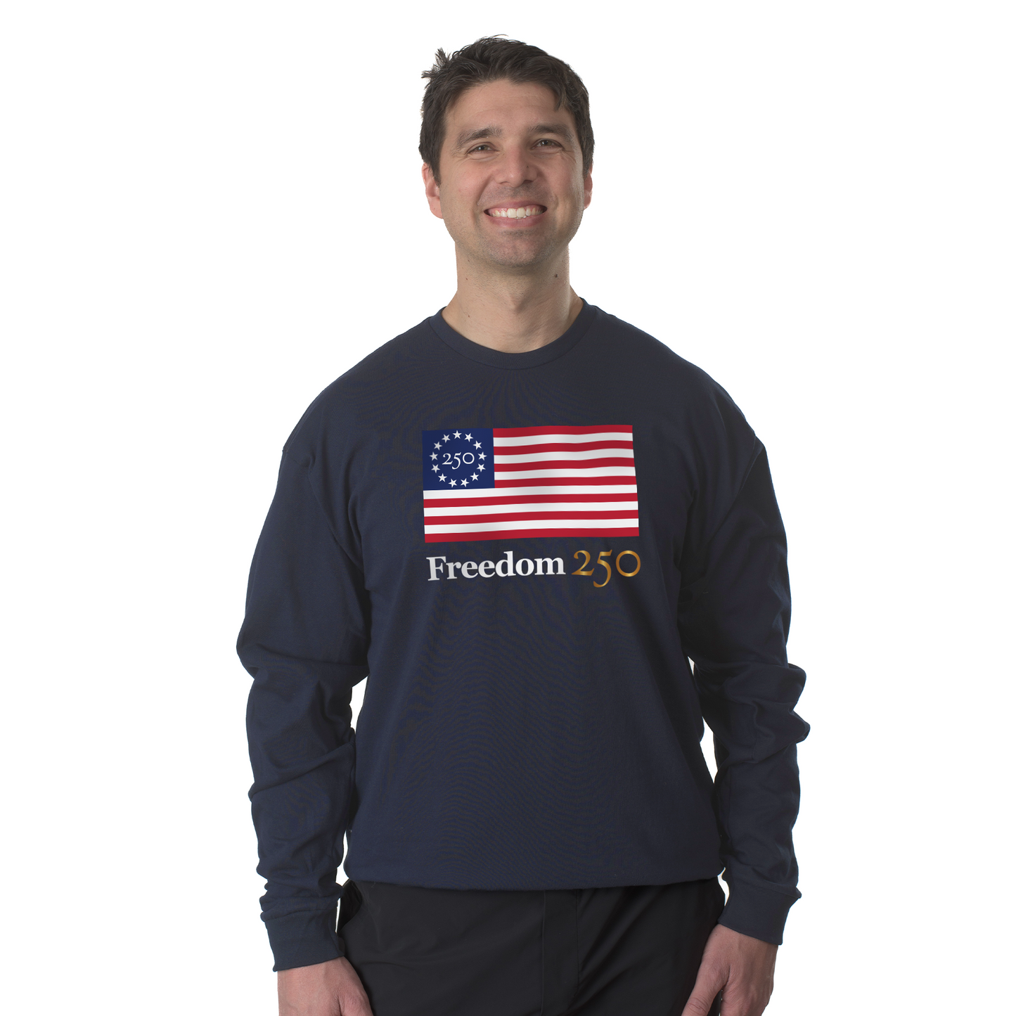 Freedom 250 Unisex Navy Long Sleeve Tee