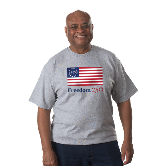 Official Freedom 250 Unisex Dark Ash Tee