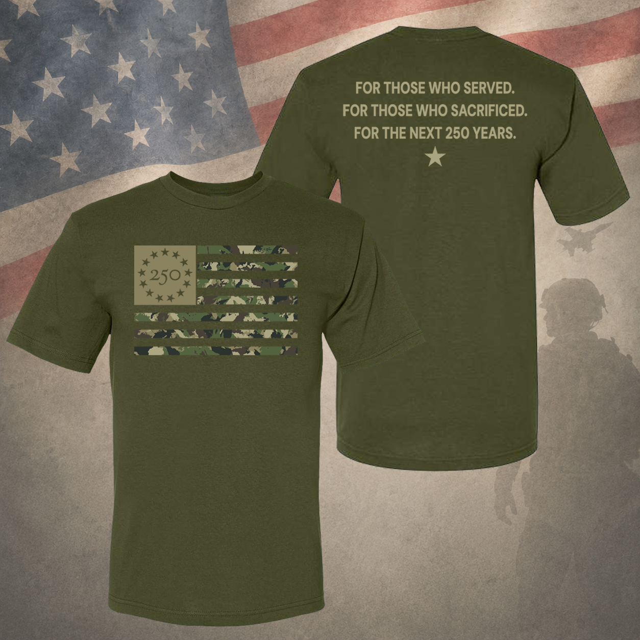 For Those Who Served Olive Tee