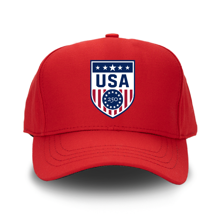 F250 USA Red Structured Hat