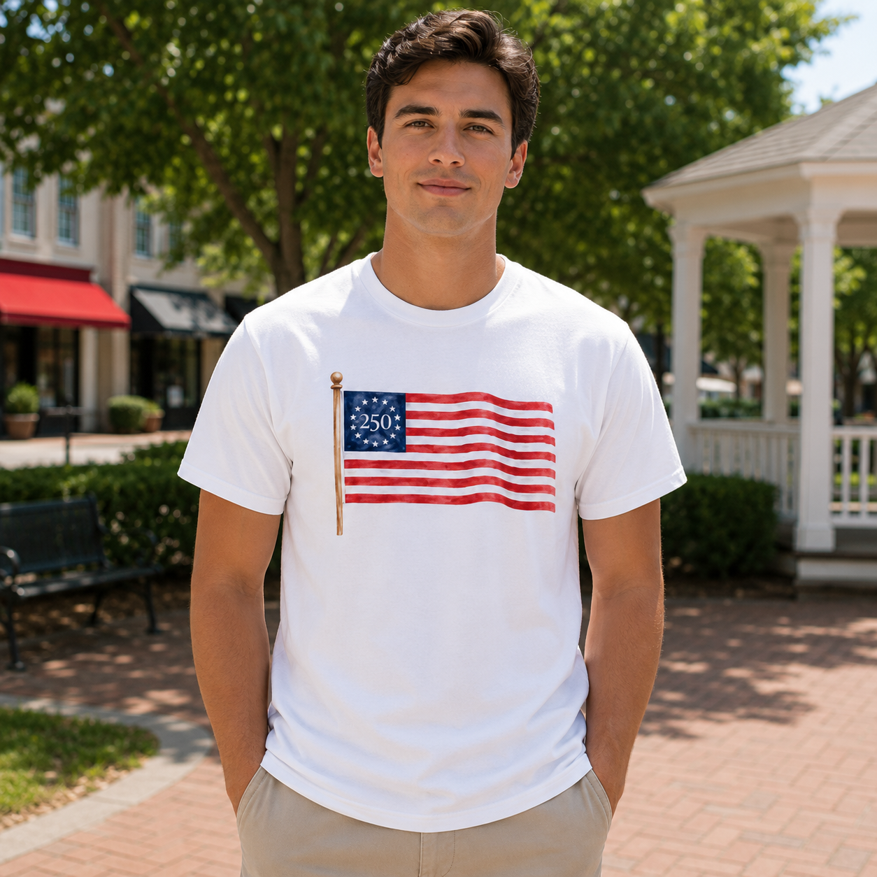 F250 Betsy Ross Watercolor Tee