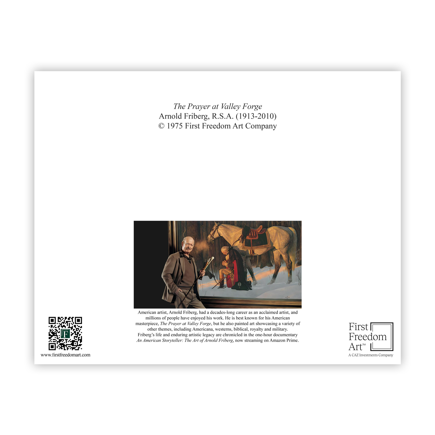 Prayer at Valley Forge Art Print