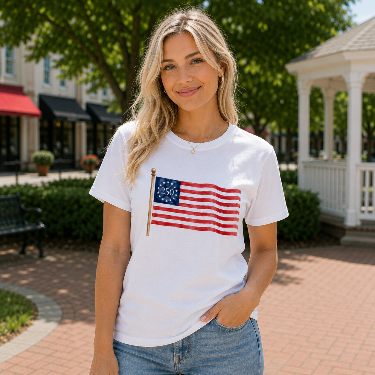 F250 Betsy Ross Watercolor Tee