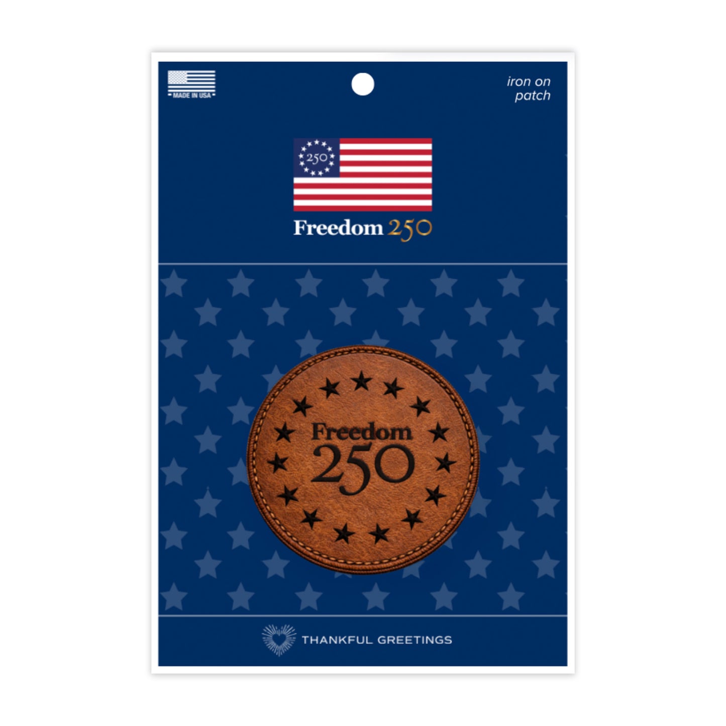 A Common Thread Leather Icon Logo Patch