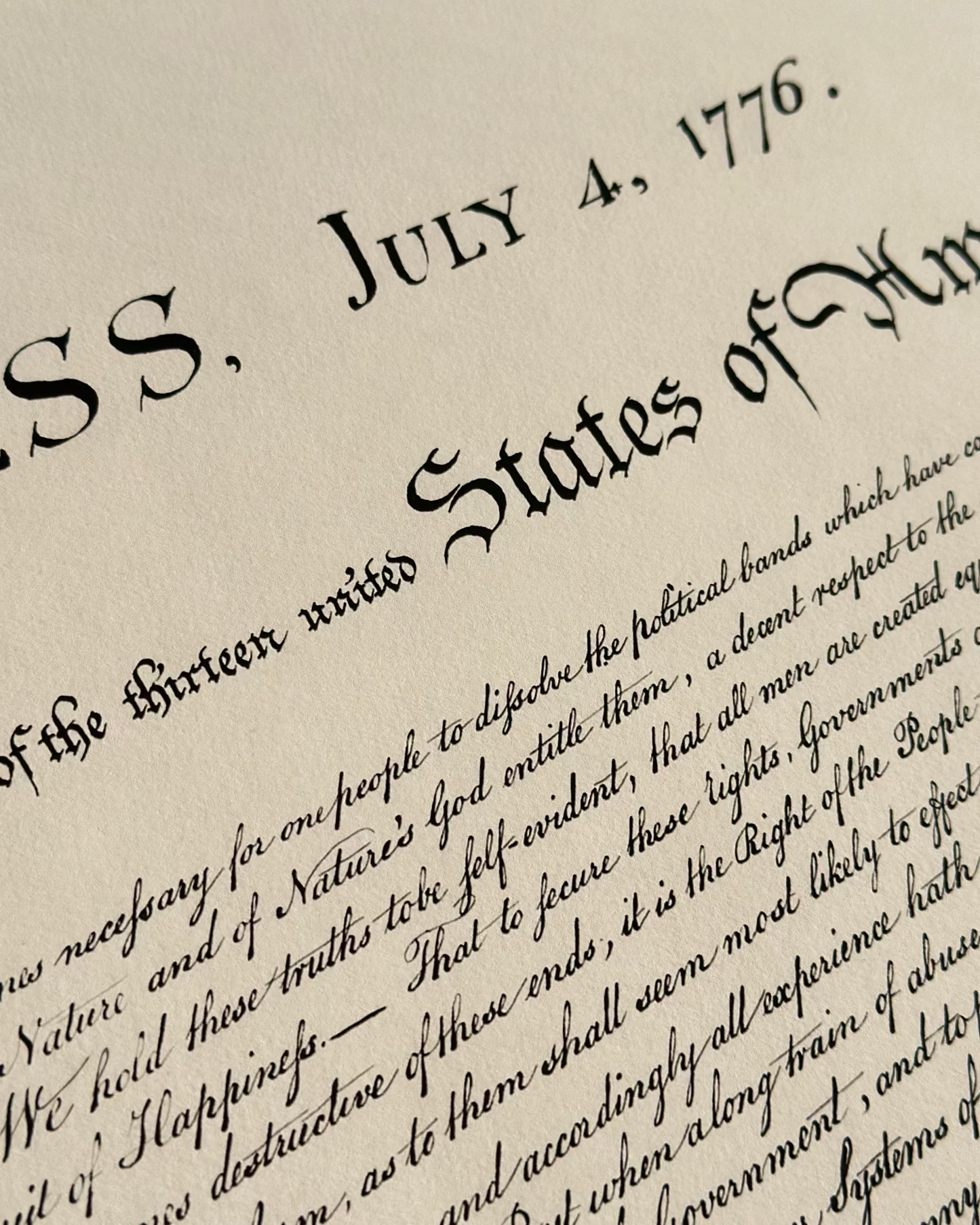 Declaration of Independence: Freedom 250 [Giclée Print]