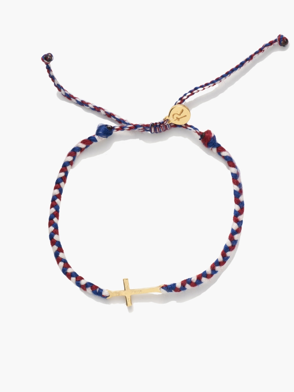 We Trust In God Cross Braided Bracelet