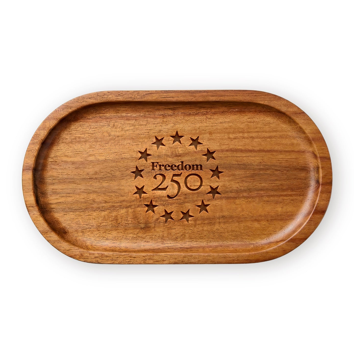Catch All Icon Logo 7" Wood Tray
