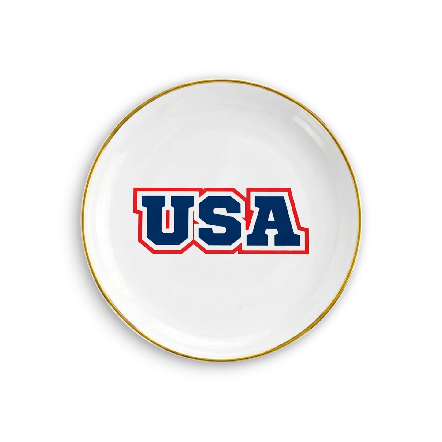 Catch All USA Logo Round Trinket Dish
