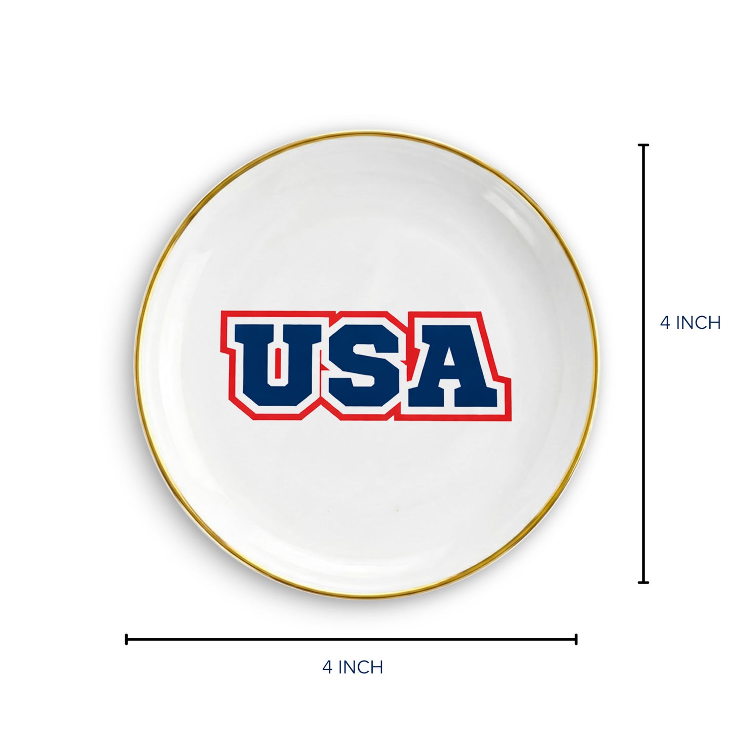 Catch All USA Logo Round Trinket Dish