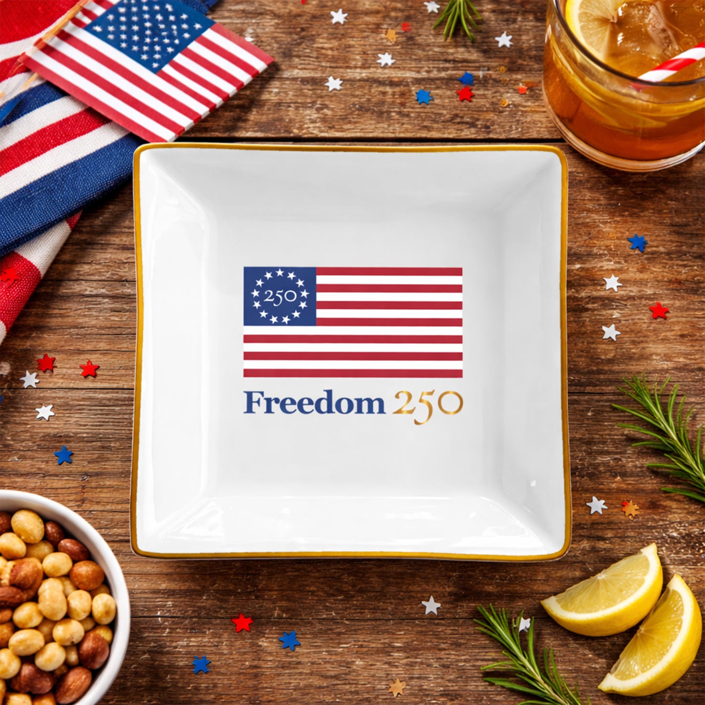 Catch All Official Logo Square Trinket Dish