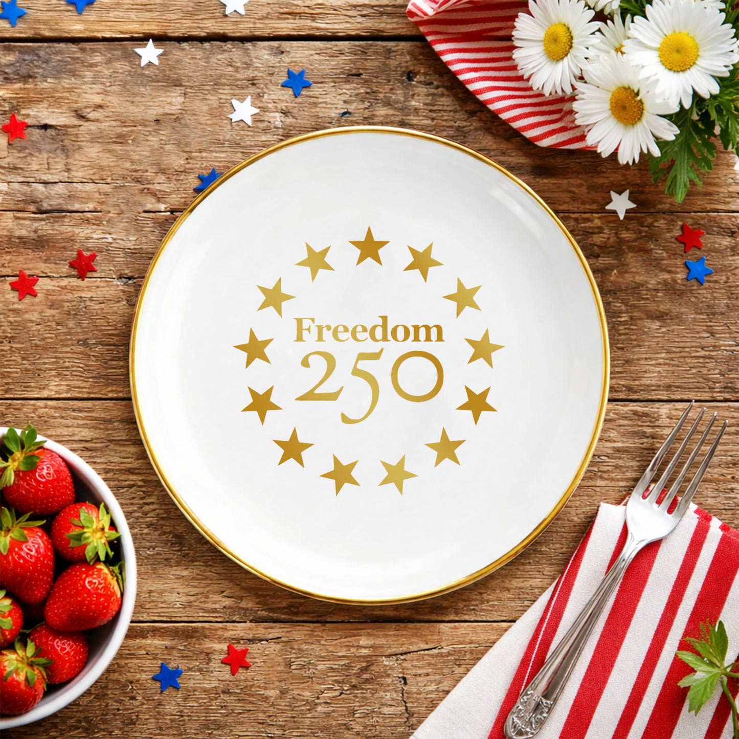 Catch All Gold Icon Logo Round Trinket Dish