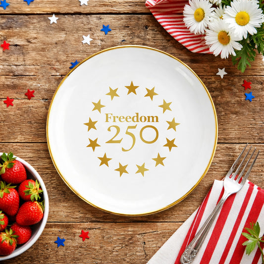 Catch All Gold Icon Logo Round Trinket Dish