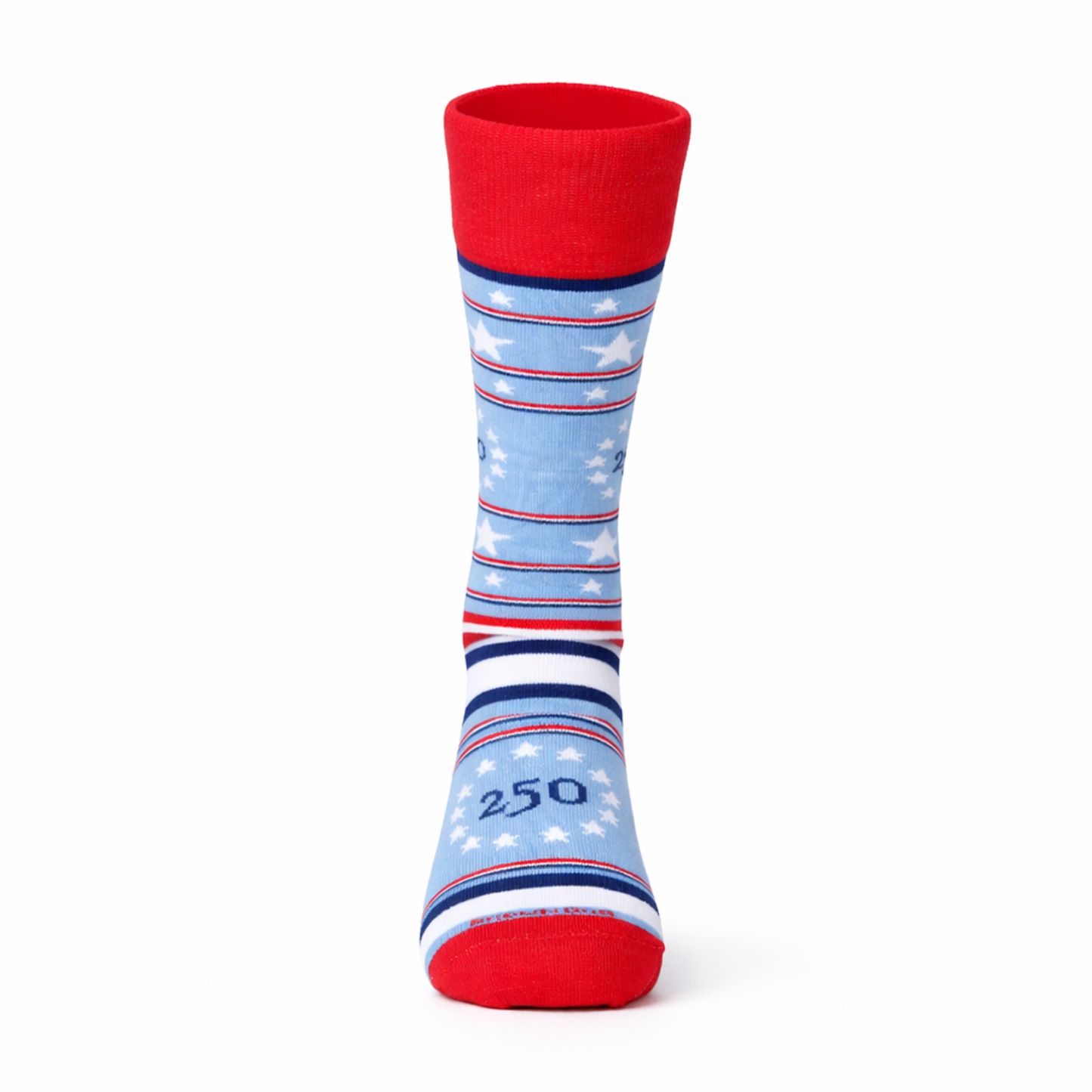Freedom Stripe Socks, Della Blue