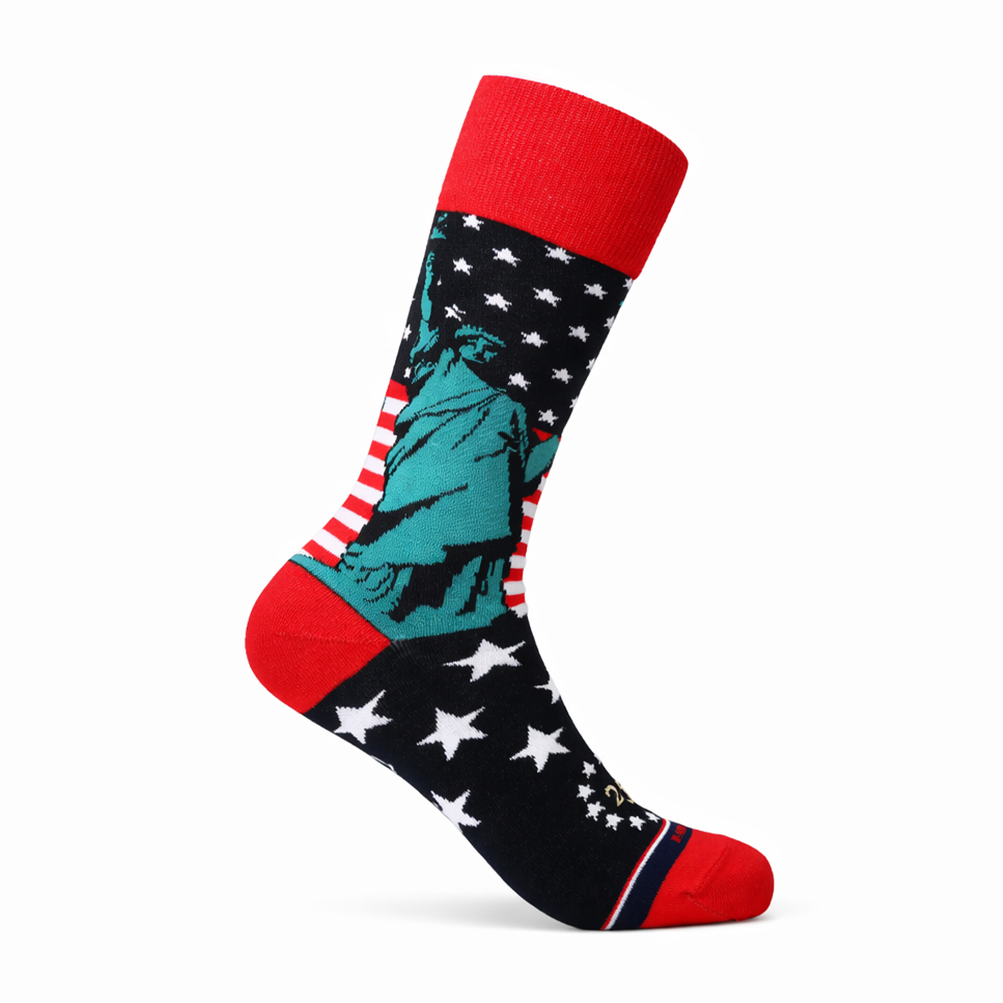Lady Liberty Socks, Navy