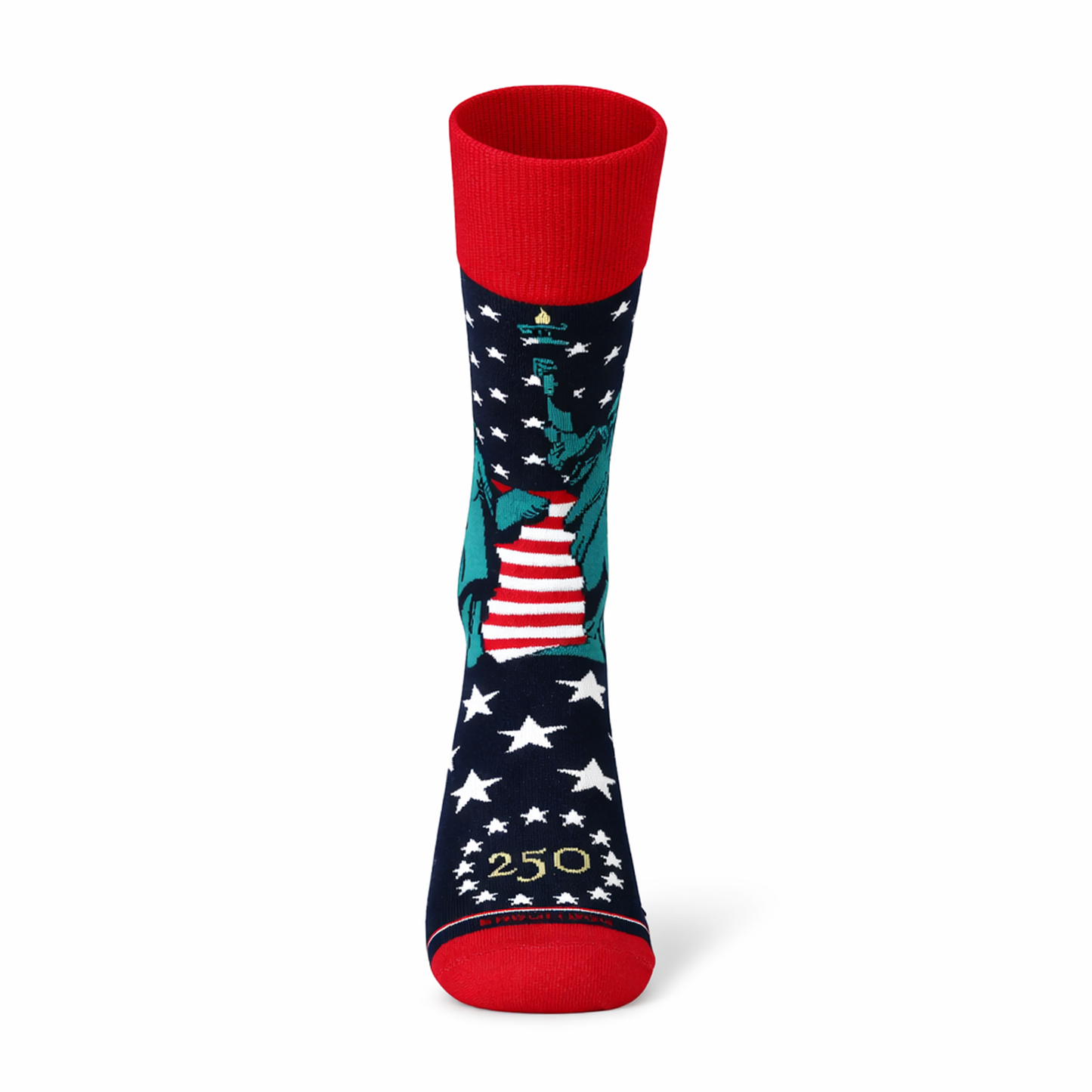 Lady Liberty Socks, Navy