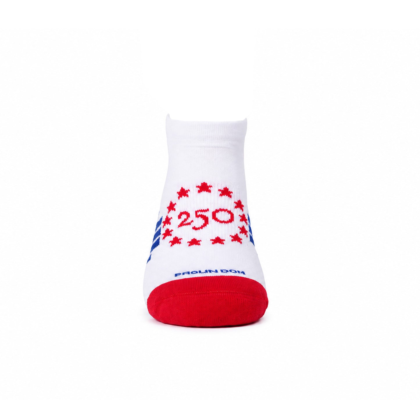 Union Pace Ankle Socks, White/Red