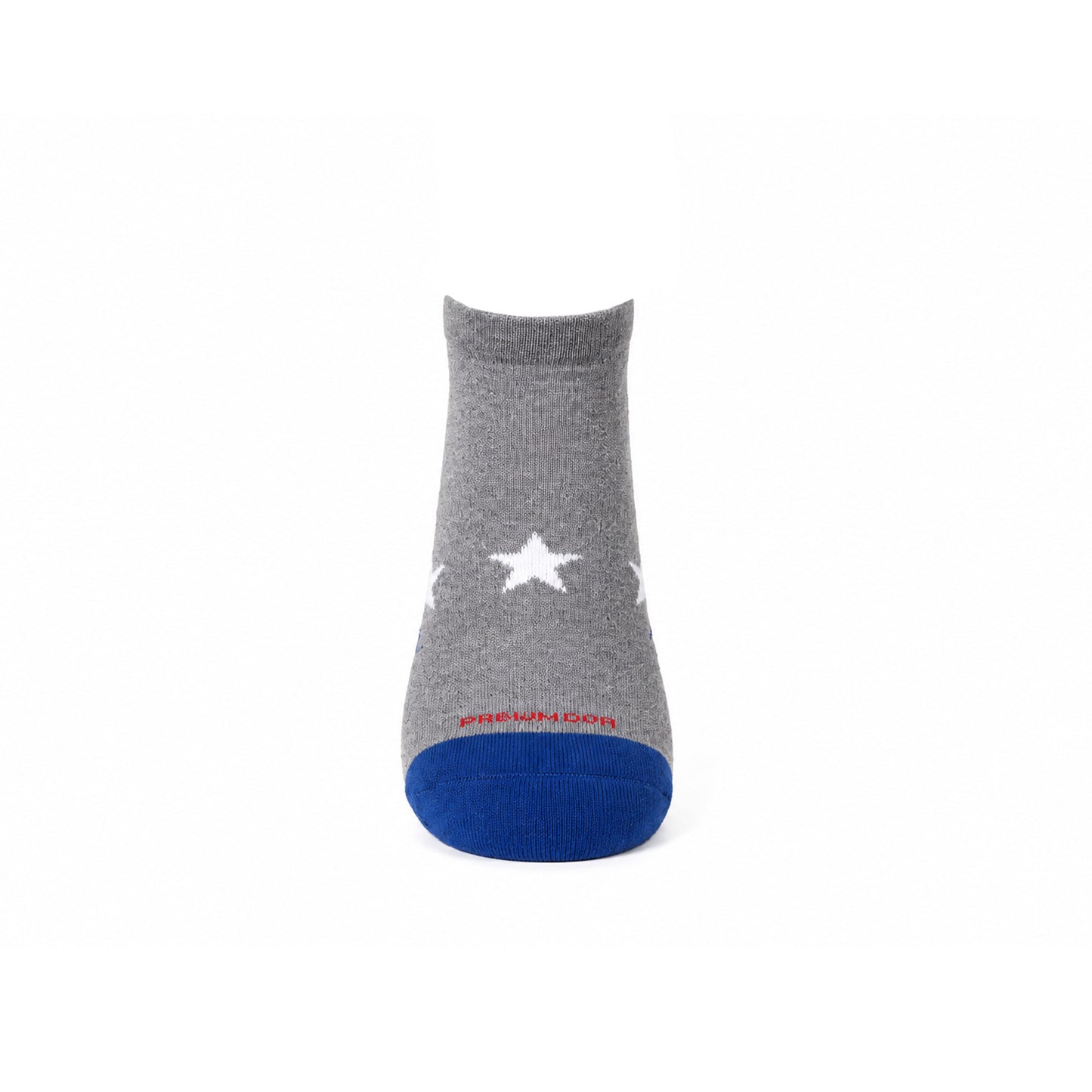 Freedom Flow Ankle Socks, Light Grey/Royal