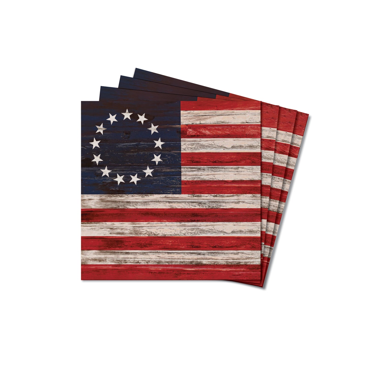 Betsy Ross Flag Coaster Set