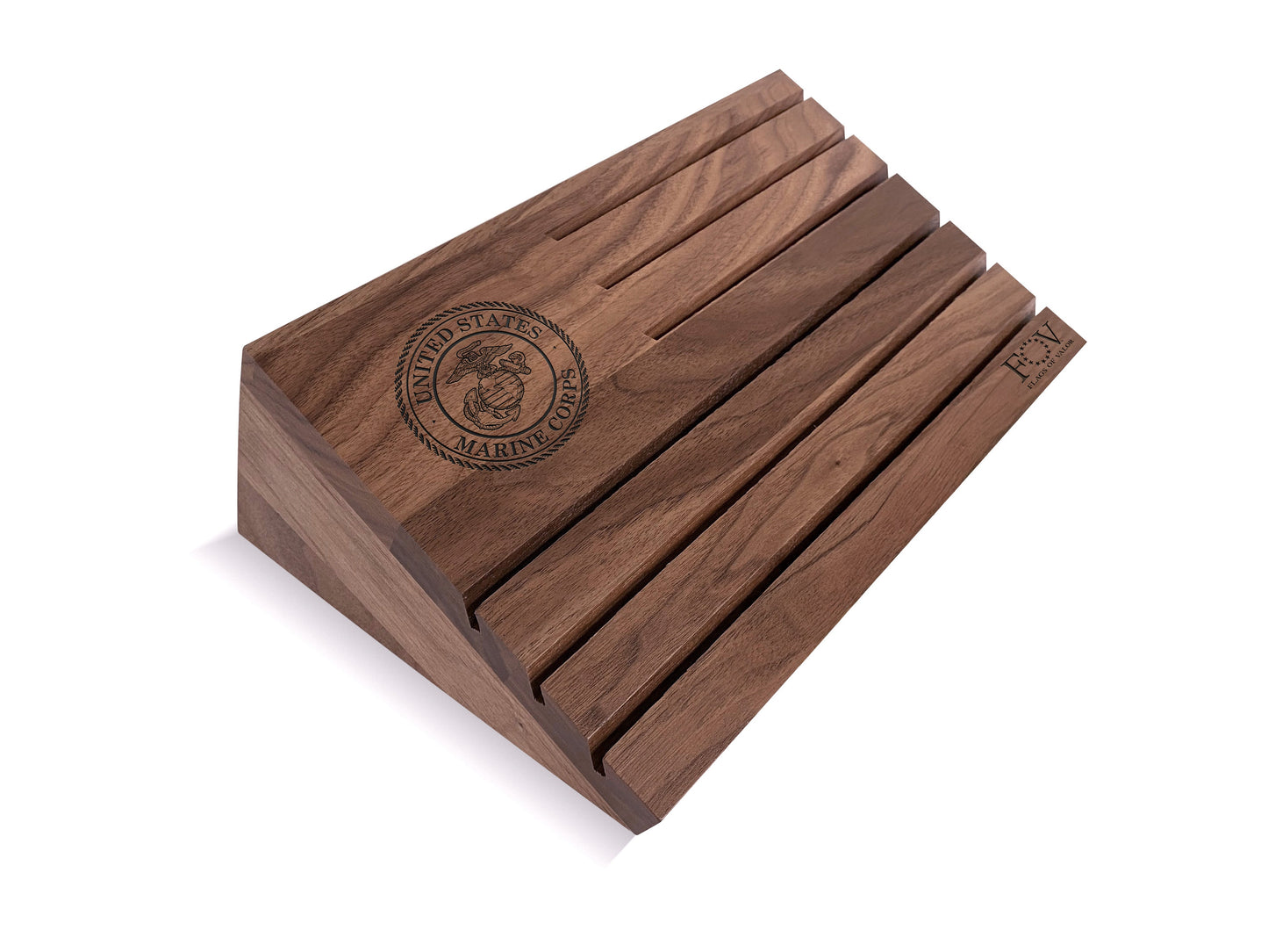 American Flag Wooden Desktop Challenge Coin Holder