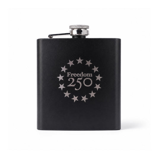 Freedom 250 6oz. Stainless Steel Flask