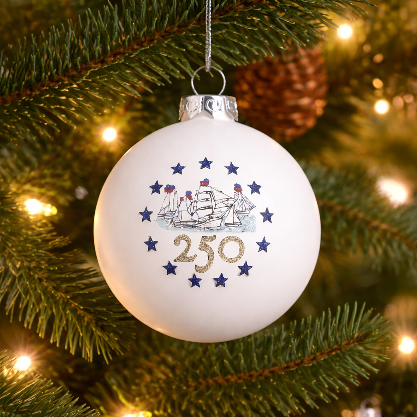 Sailing Ships Hand-Painted Ornament