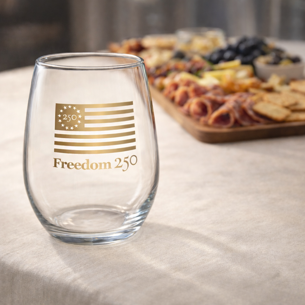 Freedom 250 Wine Glasses, Set of of 2