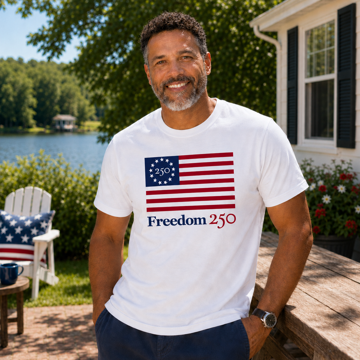 Official Freedom 250 Unisex White Tee