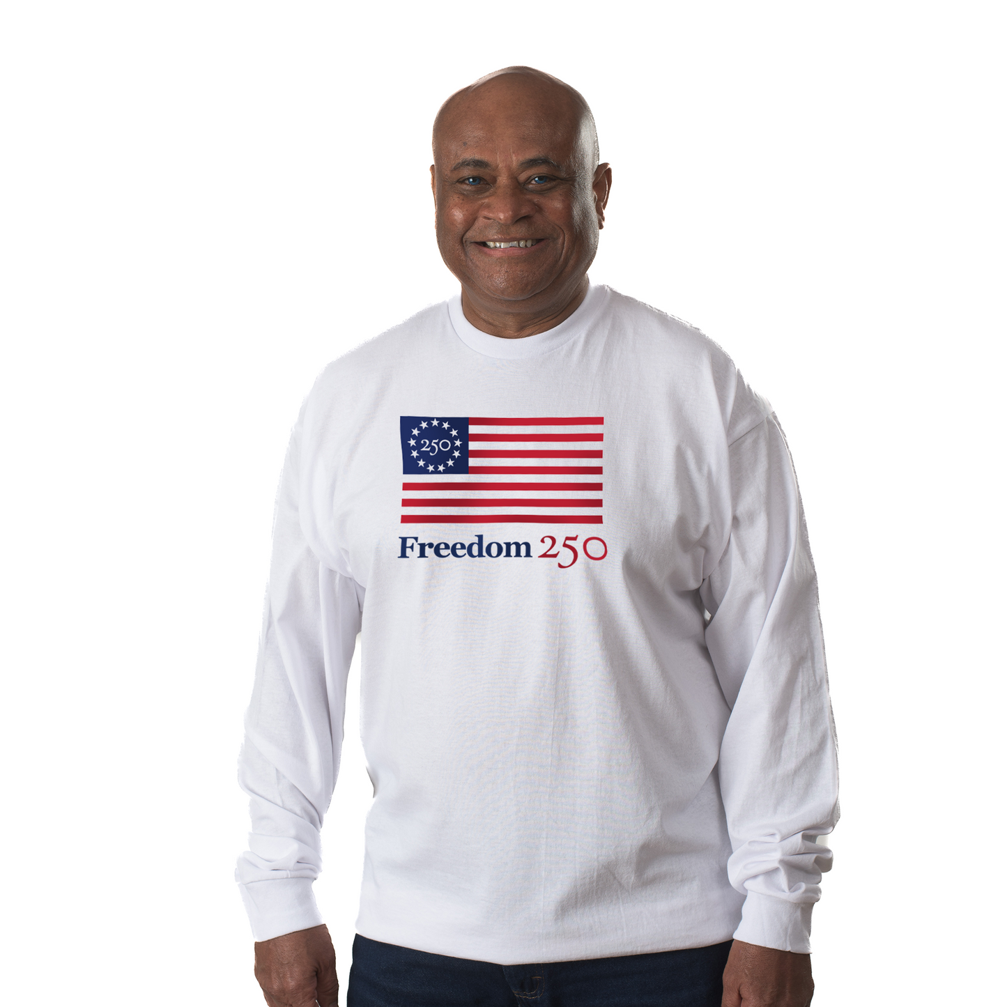 Freedom 250 Unisex White Long Sleeve Tee