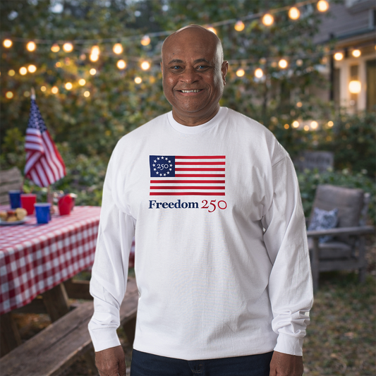 Freedom 250 Unisex White Long Sleeve Tee