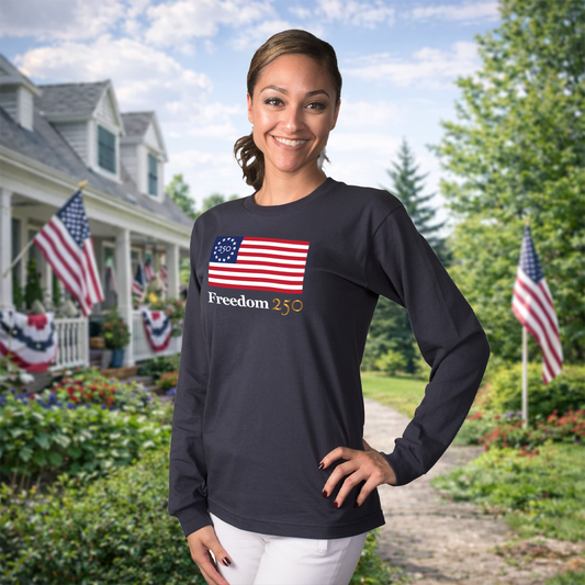 Freedom 250 Unisex Navy Long Sleeve Tee