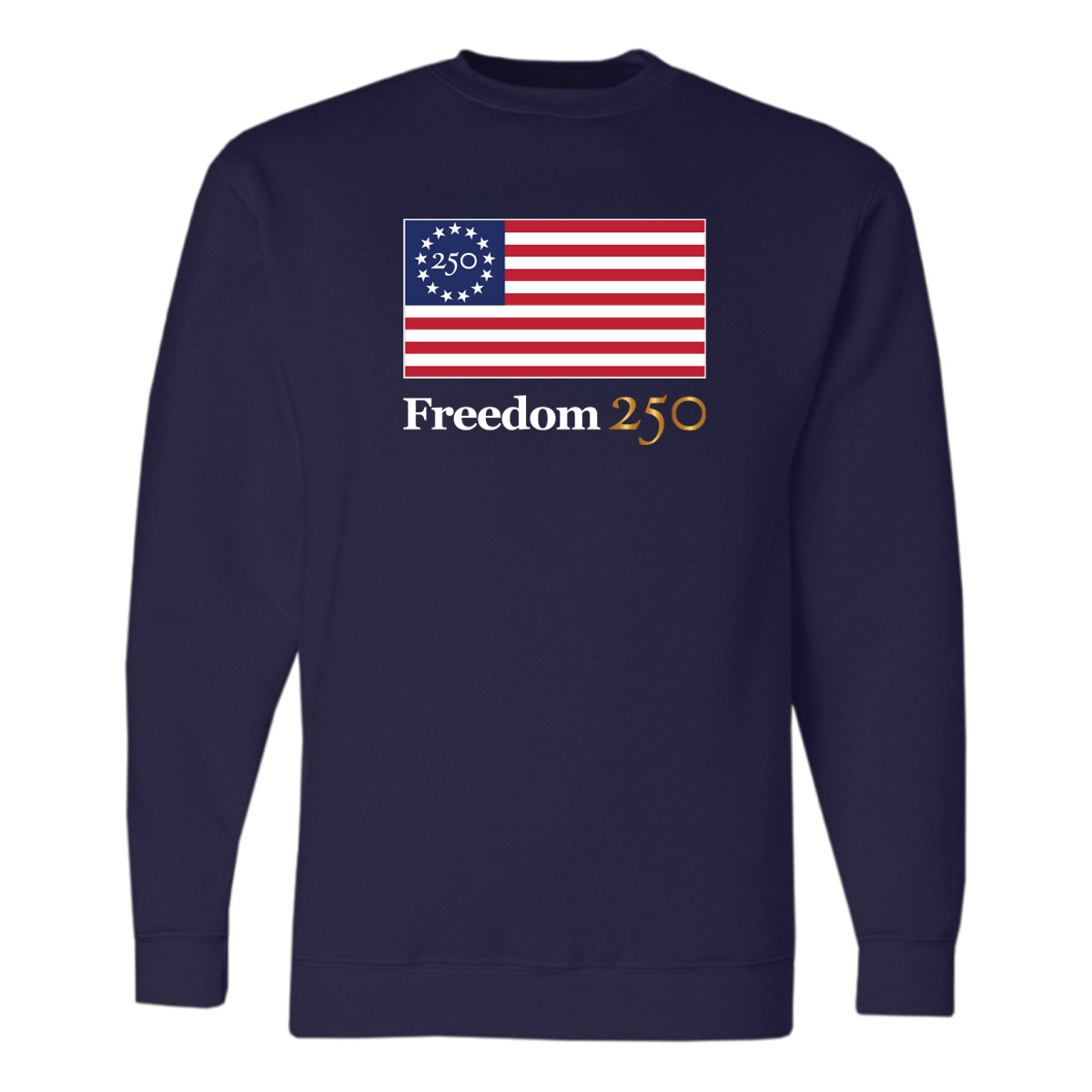 Official Freedom 250 Unisex Navy Fleece Sweatshirt
