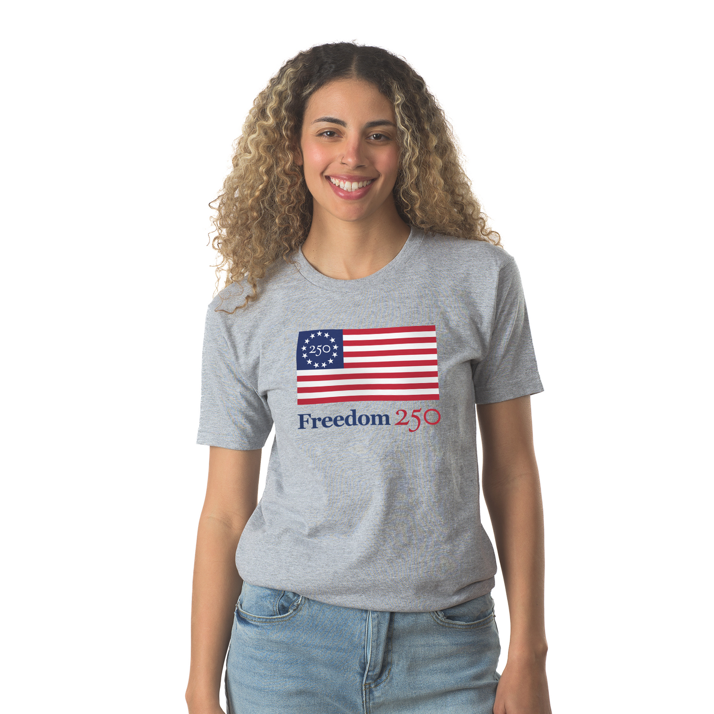 Official Freedom 250 Unisex Dark Ash Tee