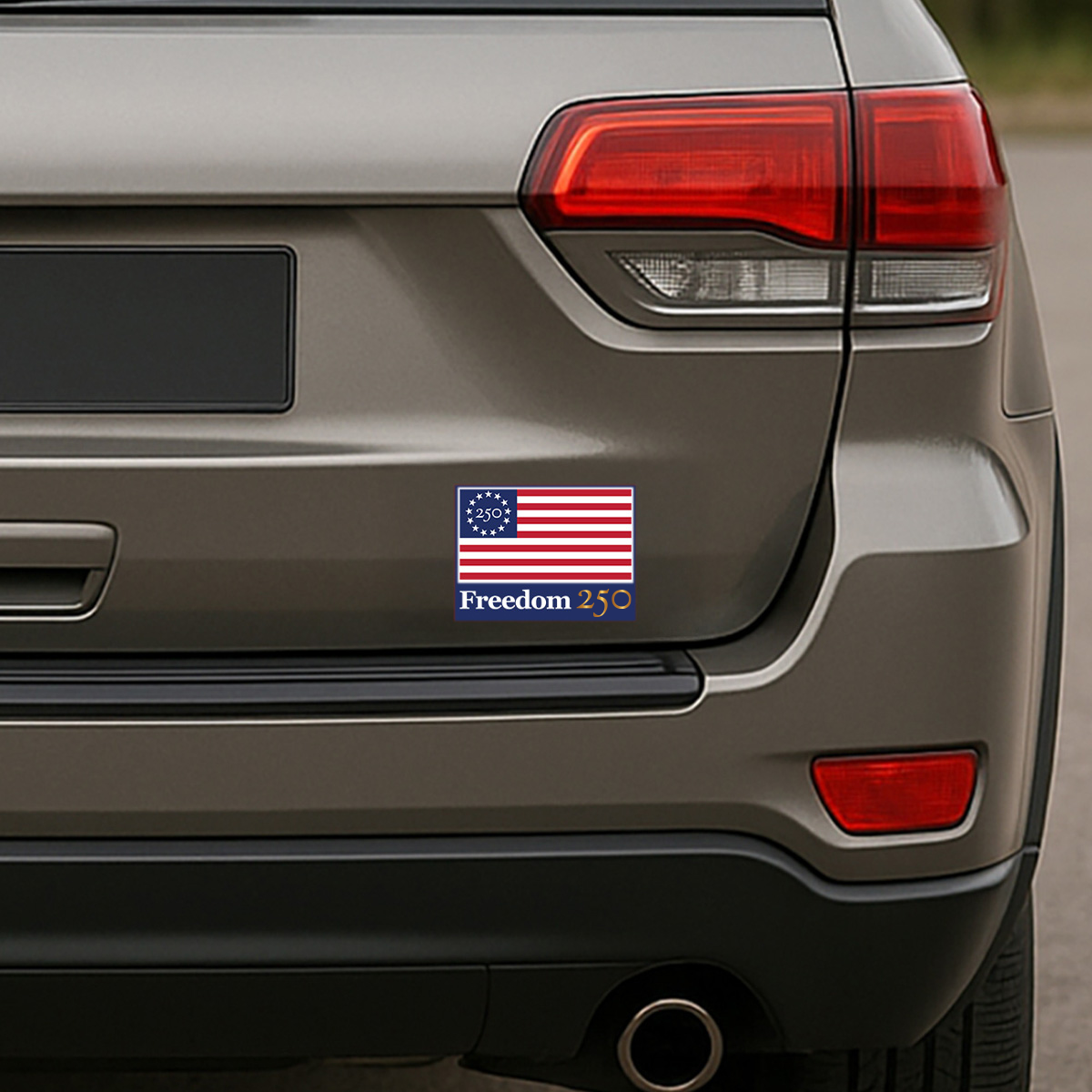 Freedom 250 Navy Bumper Sticker, Set of 2