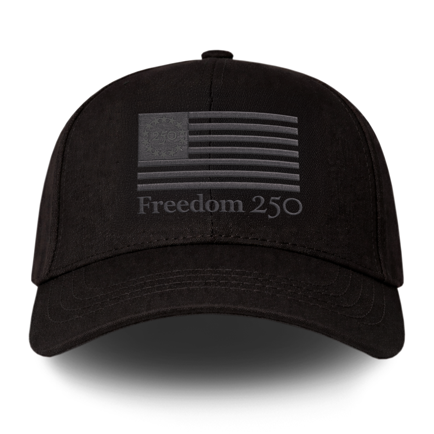 Freedom 250 Black Structured Hat