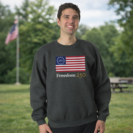 Official Freedom 250 Unisex Heather Charcoal Fleece Sweatshirt