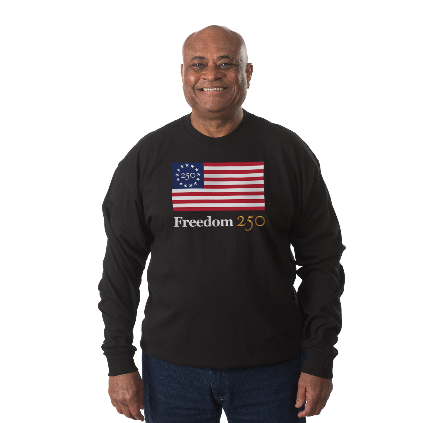Official Freedom 250 Unisex Black Fleece Sweatshirt