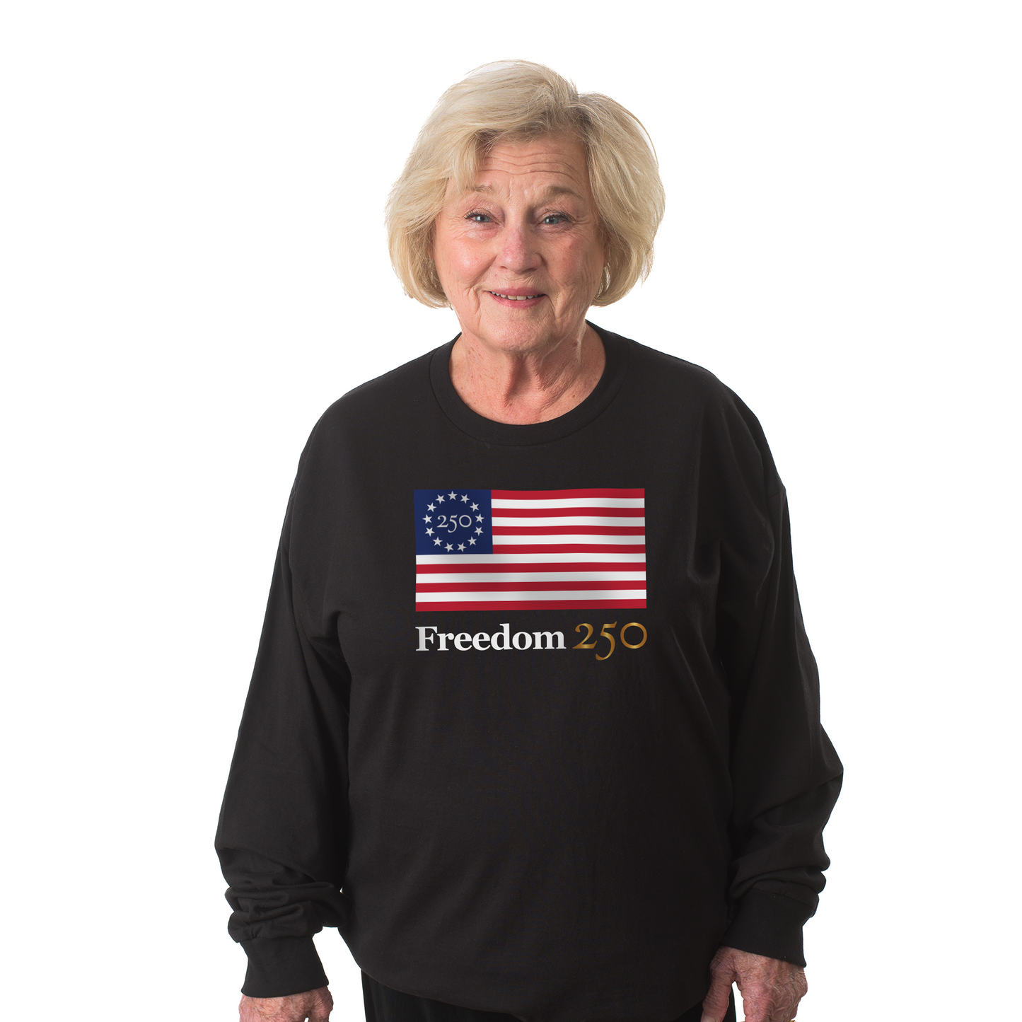 Official Freedom 250 Unisex Black Fleece Sweatshirt
