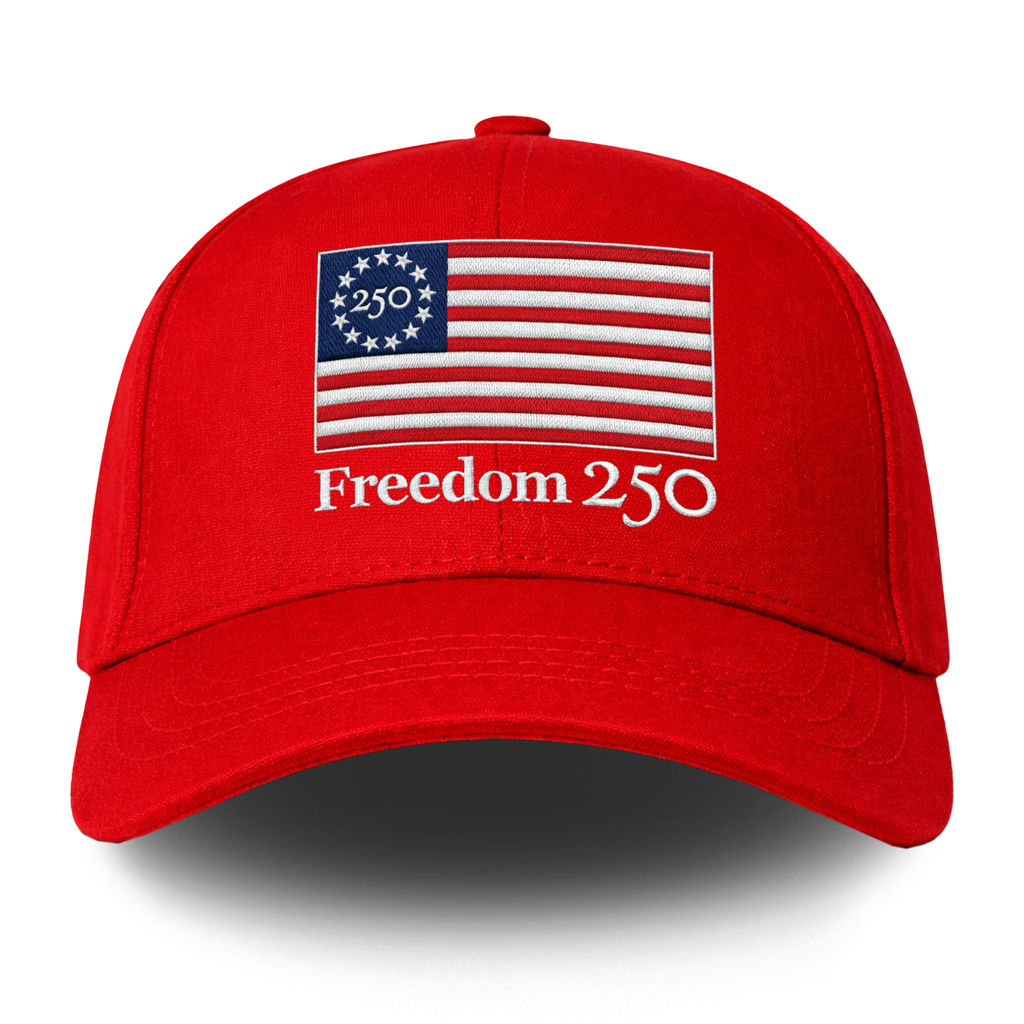 Freedom 250 Red Structured Hat