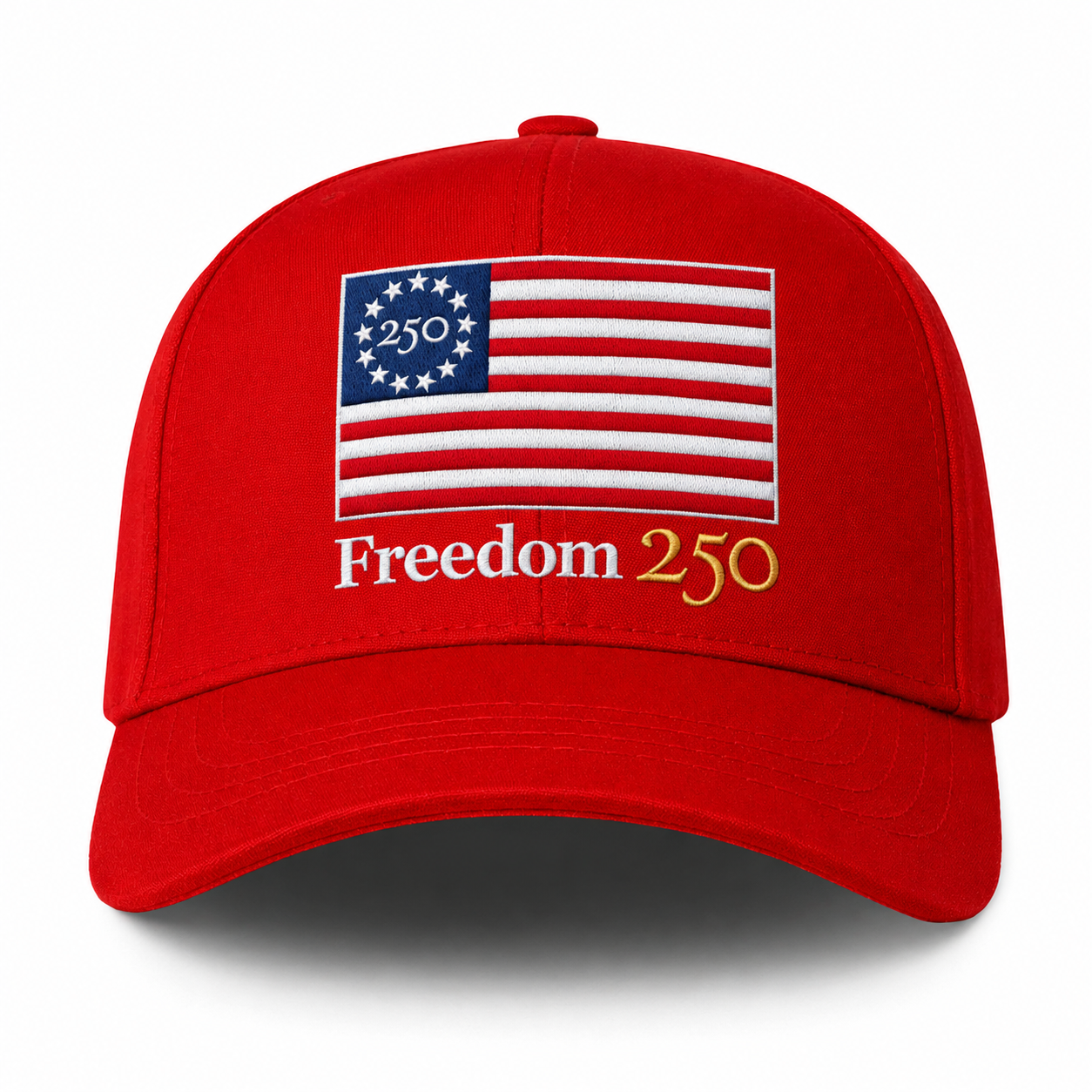 Freedom 250 Red Structured Hat