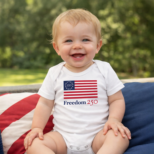 Official Freedom 250 White Infant One-Piece