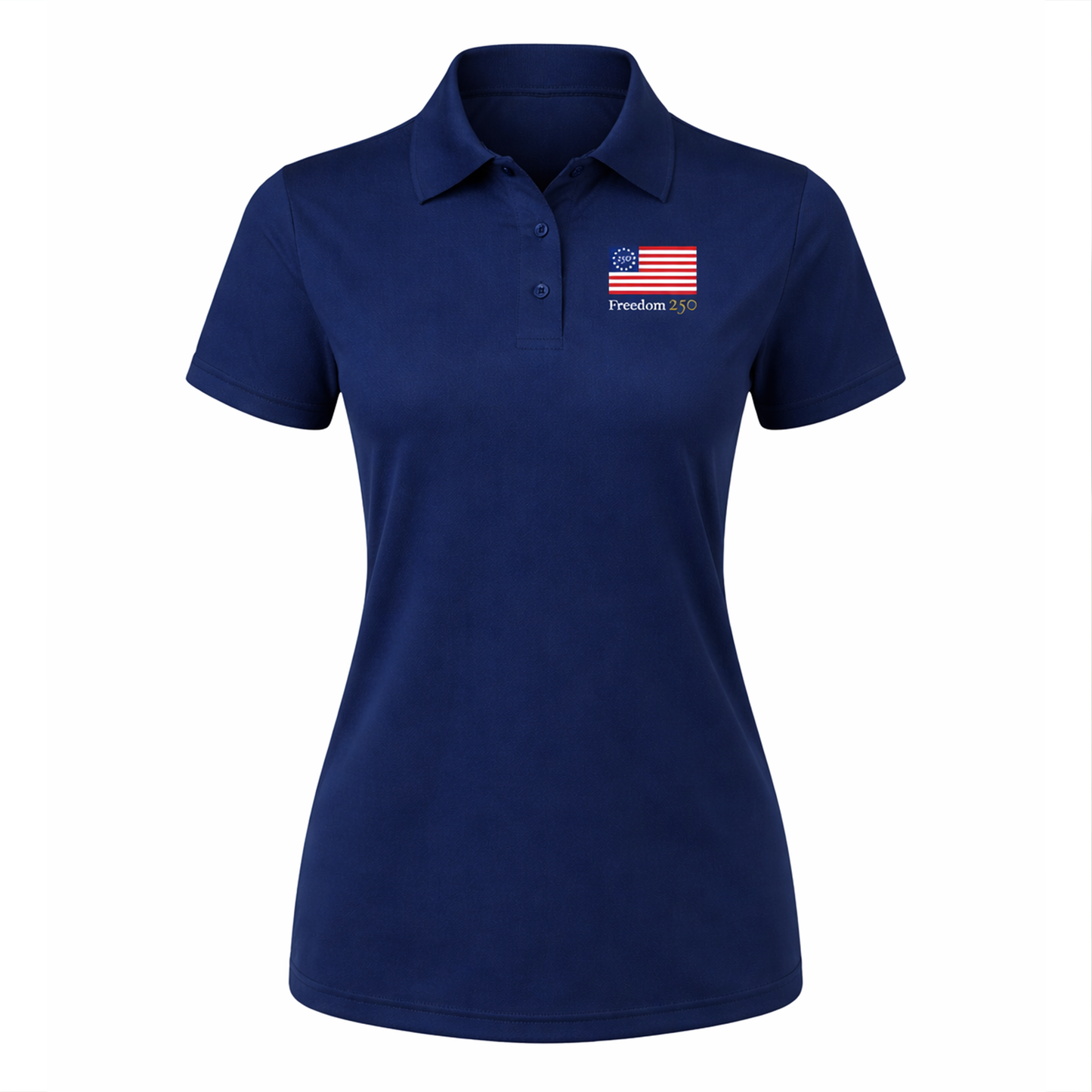 Freedom 250 Women's Navy Polo