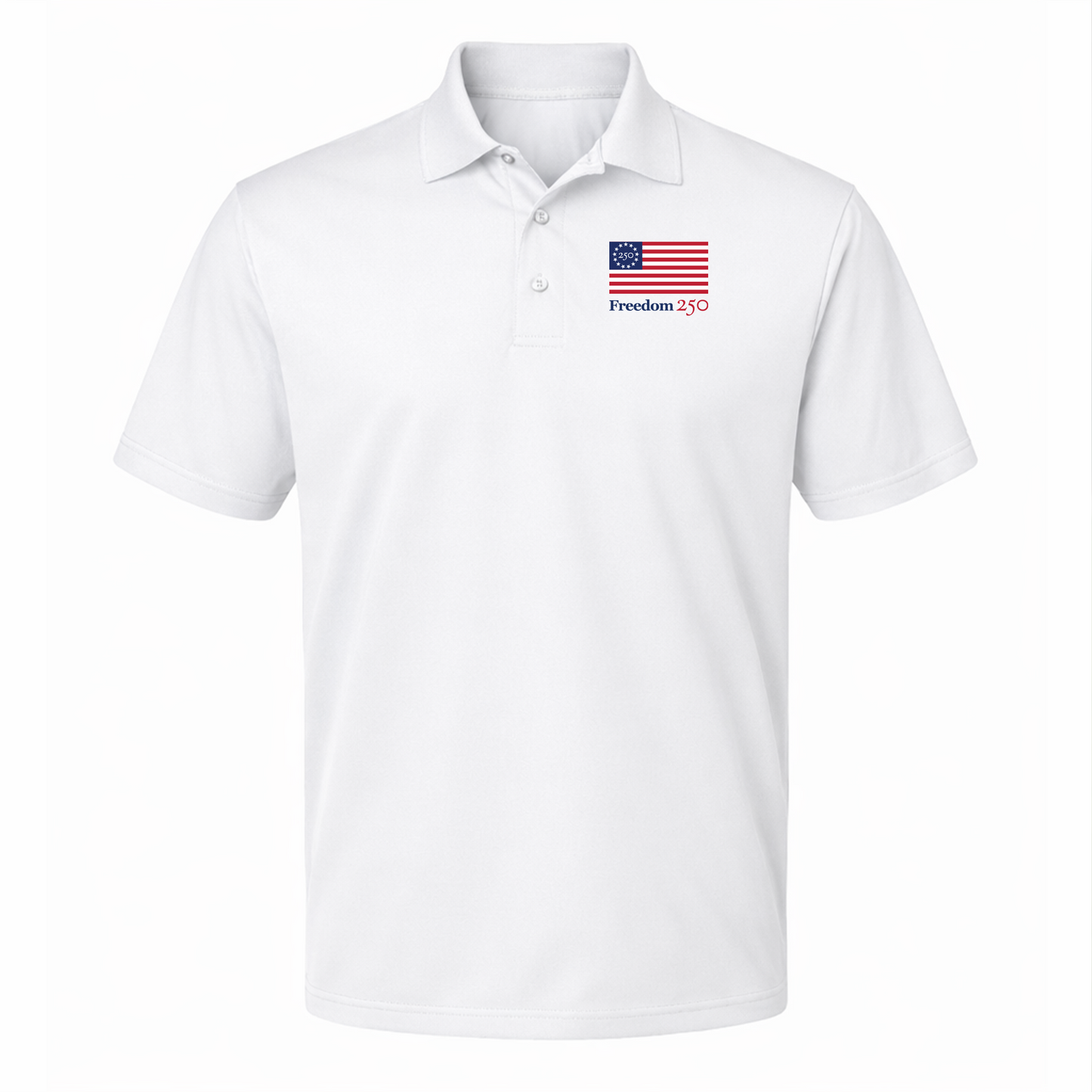 Freedom 250 Men's White Polo